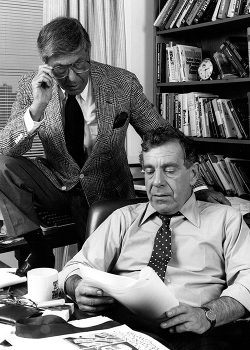 Don Hewitt and Morley Safer